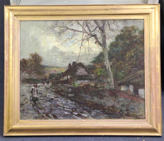 Joshua Anderson Hague (1850-1916) After the rain 16 x 20in.